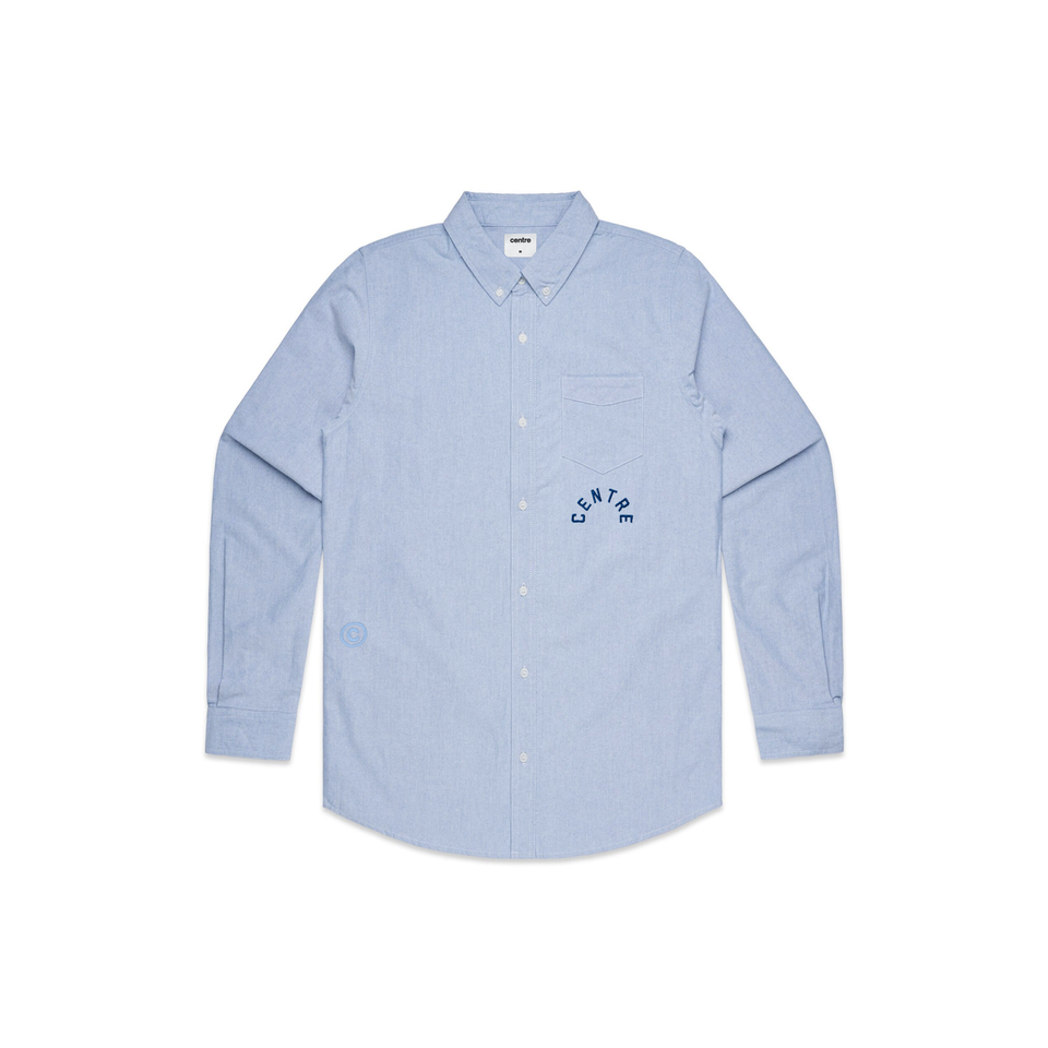 Centre Workwear Oxford Button Up (Light Blue) - In-Stock