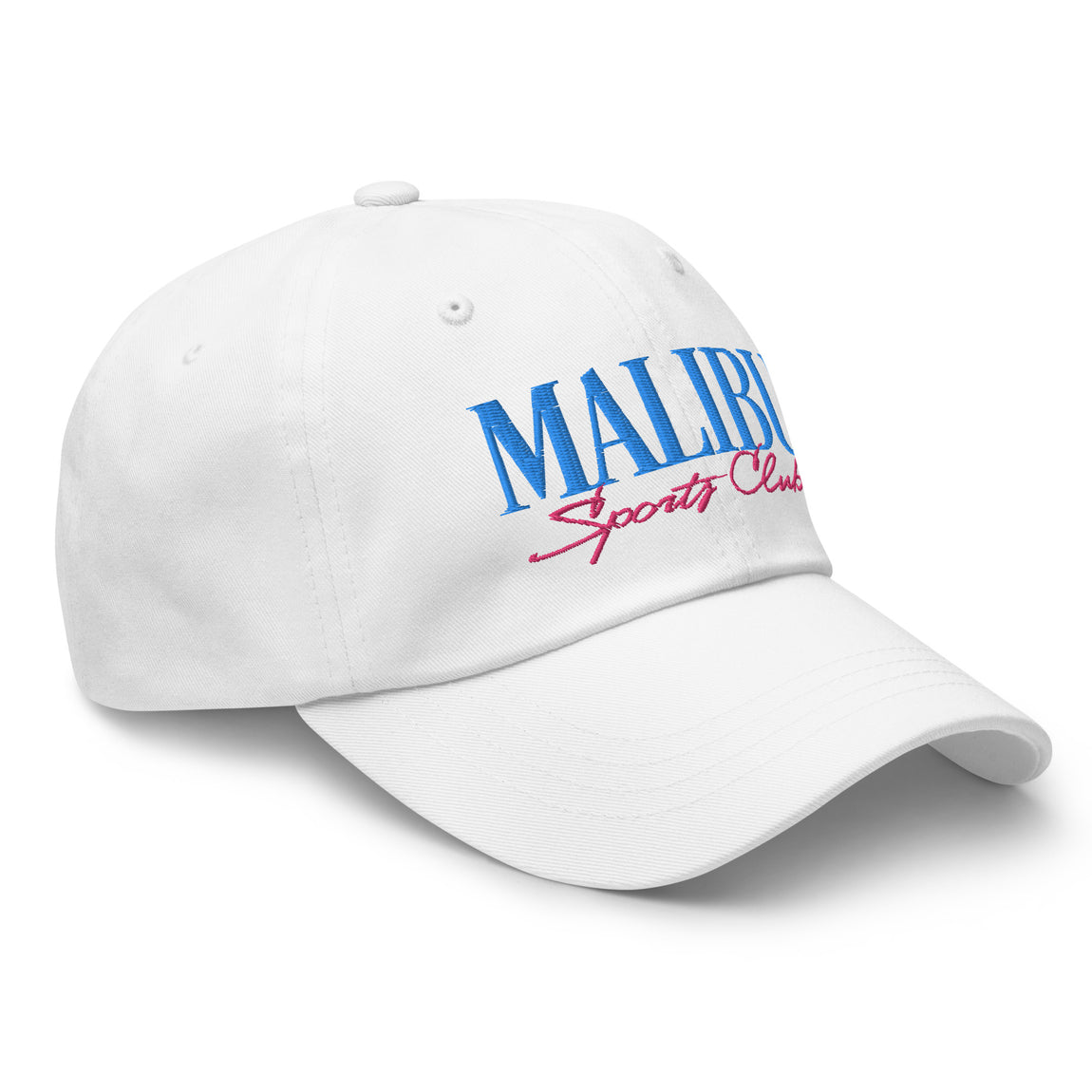 Malibu Sports Club Strapback Hat (White) - Malibu Sports Club Strapback Hat (White) - 