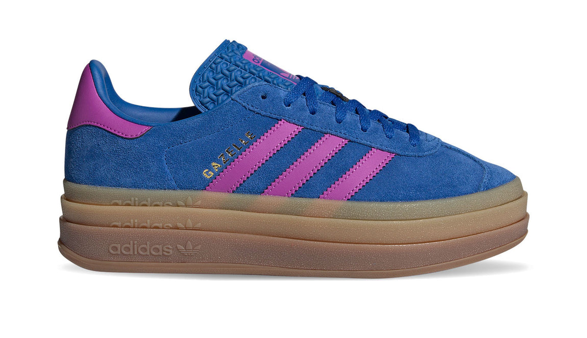 Women's Adidas Gazelle Bold (Blue/Purple Burst/Blue) - Women's Adidas Gazelle Bold (Blue/Purple Burst/Blue) - 