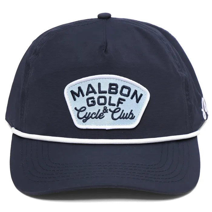 Malbon Golf Golf & Cycle Club Nylon Rope Hat (Navy) - APRIL SALE