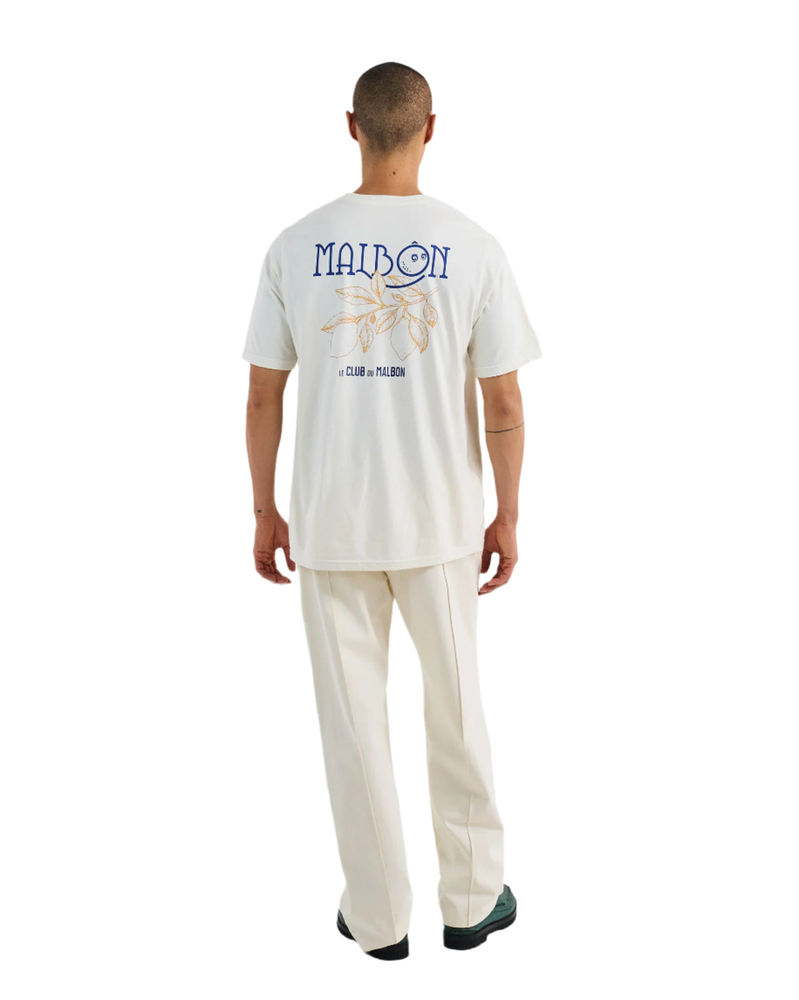 Malbon Golf Citron Pocket T-Shirt (Ivory) - Malbon Golf Citron Pocket T-Shirt (Ivory) - 