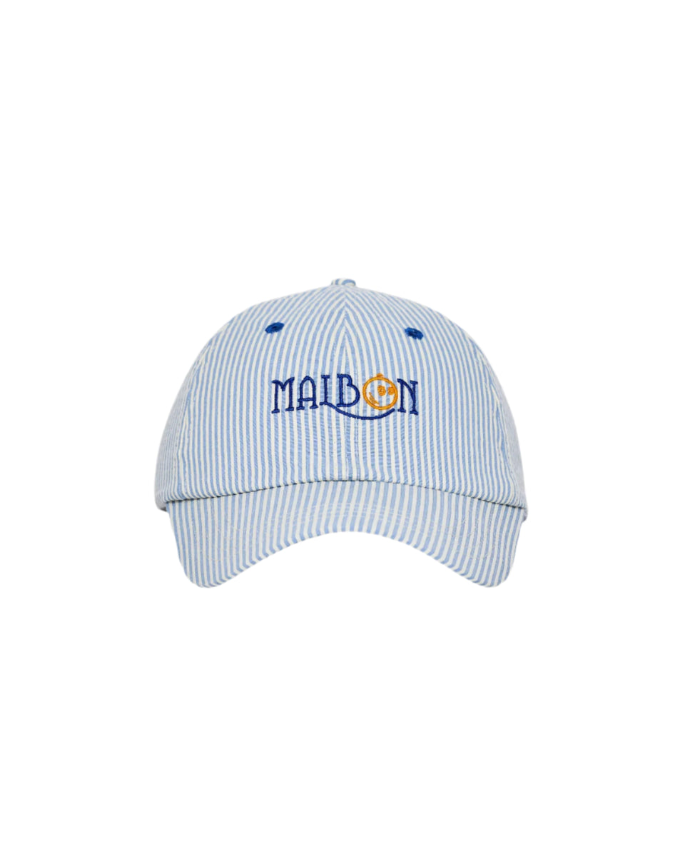 Malbon Golf Grasse Seersucker Dad Hat (Seersucker) - In-Stock