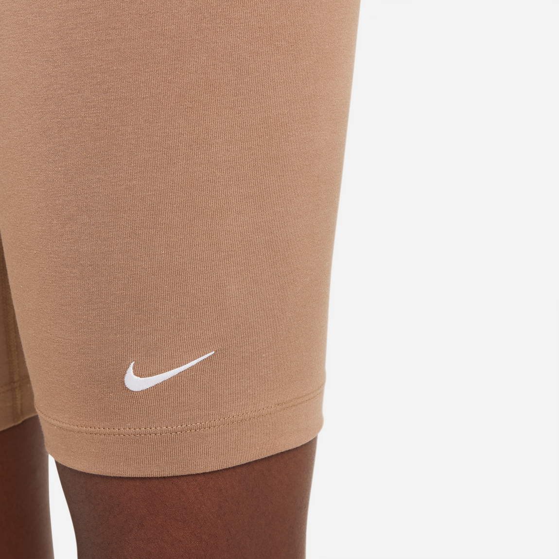 Nike Sportswear Women's Essential Medium Rise Shorts (Brown)