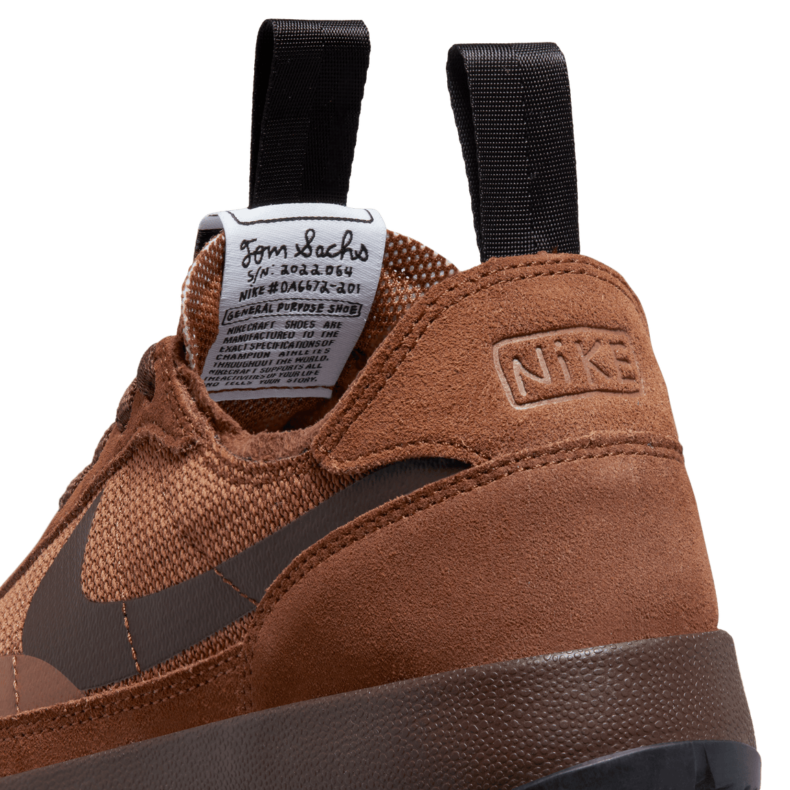 Tom Sachs x NikeCraft General Purpose Shoe Field Brown Womens Size