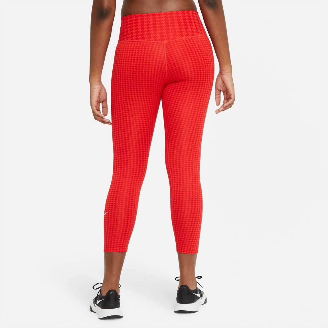 NIKE Mid Rise Red Crimson Leggings Nike One Tight Fit AJ8827-638 Large NWT  