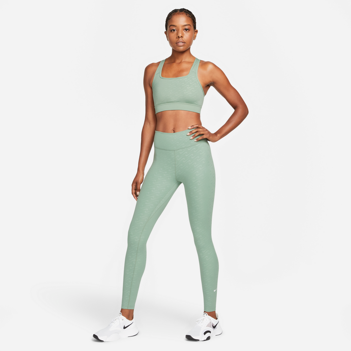 NIKE Nike Therma-FIT One Women's Mid-Rise Leggings, Deep jade Women's