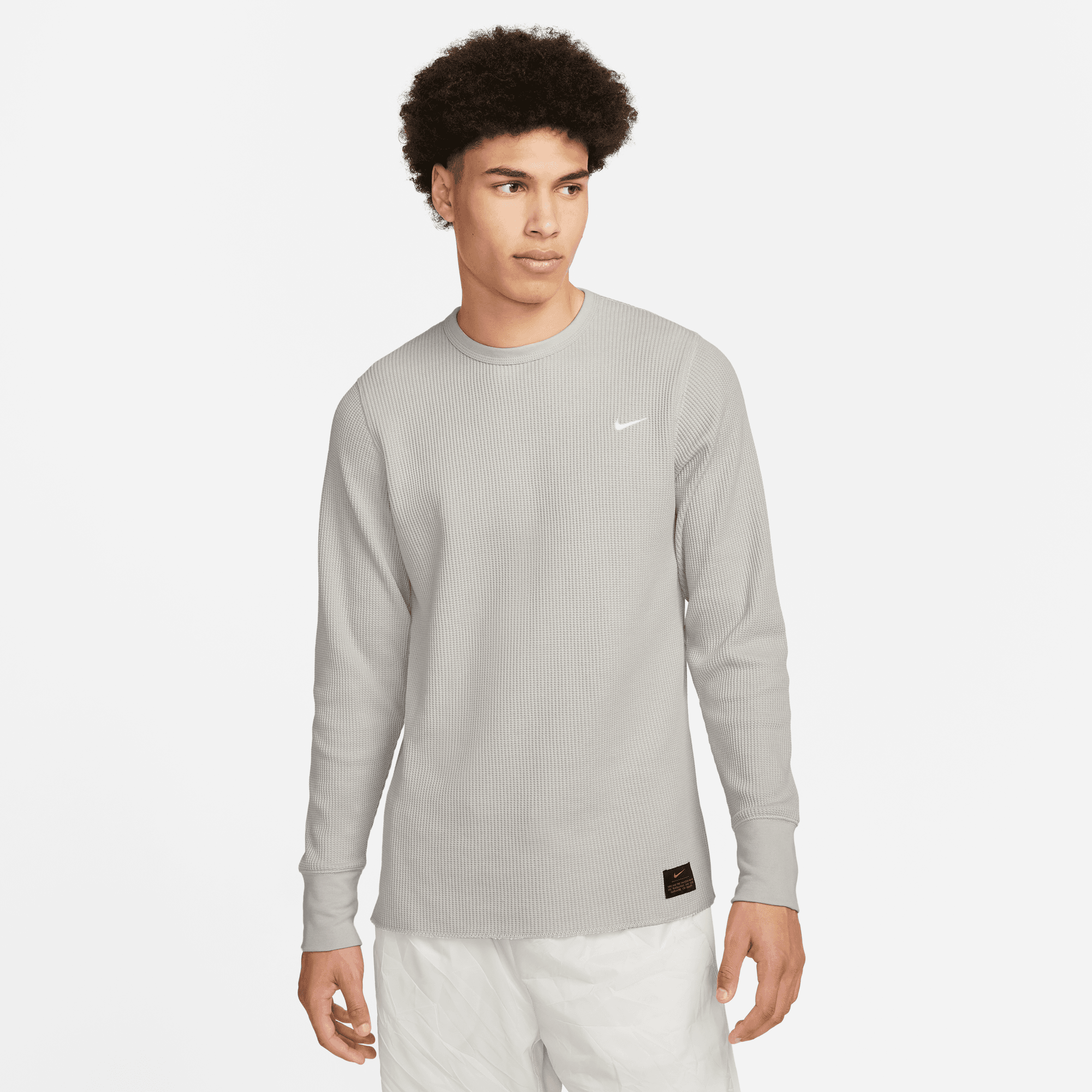 Nike Life Heavyweight Long-Sleeve Waffle Top (Light Iron Ore/Light Bon –  Centre